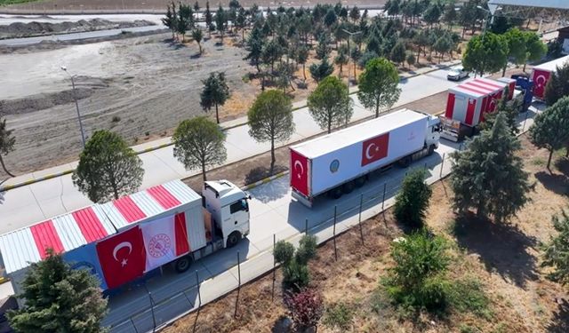 Şam'a zorlu hava koşullarında Türkiye'den iniş desteği