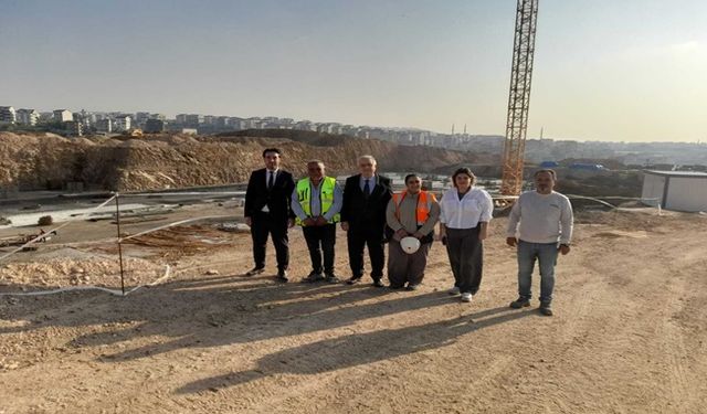 Çayırova 200 Yataklı Devlet Hastanesi İnşaatında İnceleme