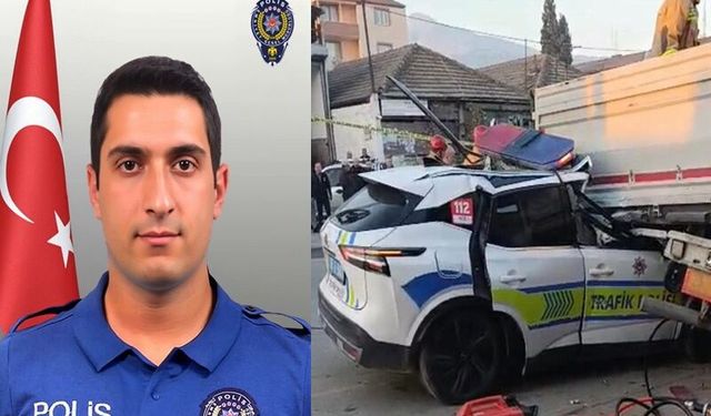 Manisa’da ekip aracı tıra çarptı: 1 polis şehit oldu