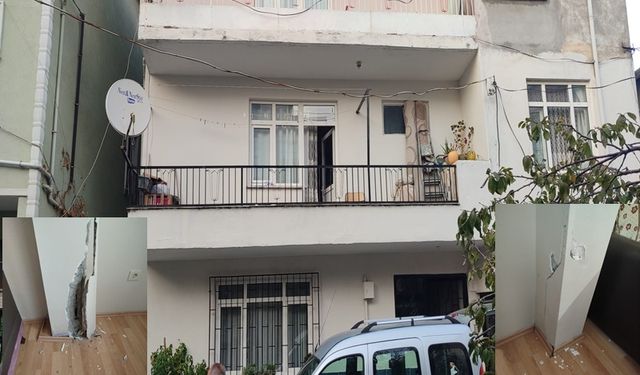Metro Hattı Üzerindeki Apartmanda Çatlak Paniği
