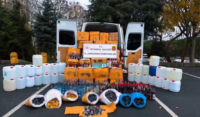 17 ilde sahte alkol imalathanelerine operasyon; on binlerce litre sahte alkol ele geçirildi!