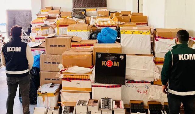 Artvin'de dev operasyon: 300 milyonluk kaçak ürün yakalandı