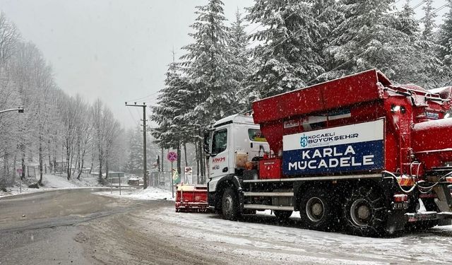 Kocaeli Büyükşehir’den kar teyakkuzu