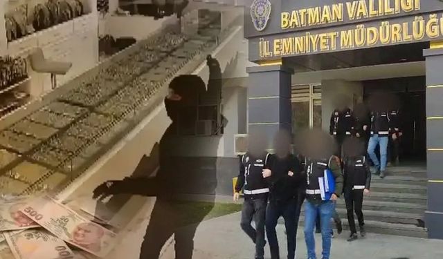 Batman’da meydana gelen kuyumcu soygununda 6 şüpheli gözaltında
