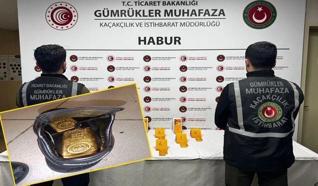 Habur’da ayakkabıların içinden 41 kilo altın çıktı