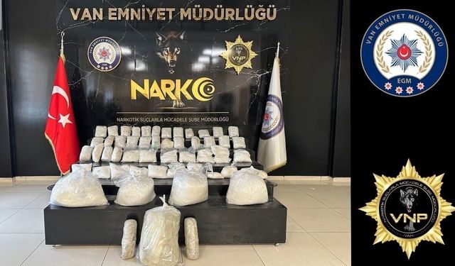Van’da Kamyonette 90 Kilogramdan Fazla Uyuşturucu Madde Ele Geçirildi