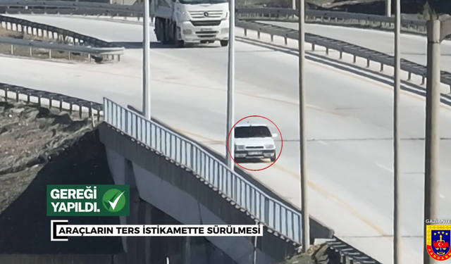 Gaziantep’te Otoyol Jandarmasından Dron Destekli Sıkı Denetim