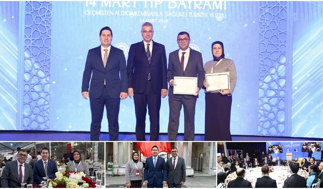 Yılın hekimi ve sağlık çalışanı başarı belgelerini aldı