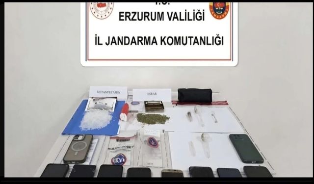 Erzurum merkezli uyuşturucu operasyonu: 7 tutuklama