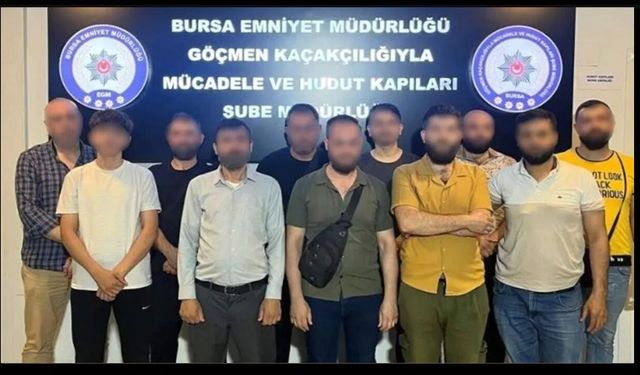 Bursa’da düzensiz göç operasyonu: 29 kişi hakkında işlem yapıldı