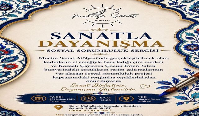 Mucize Sanat Atölyesi’nden Sosyal Sorumluluk Sergisi