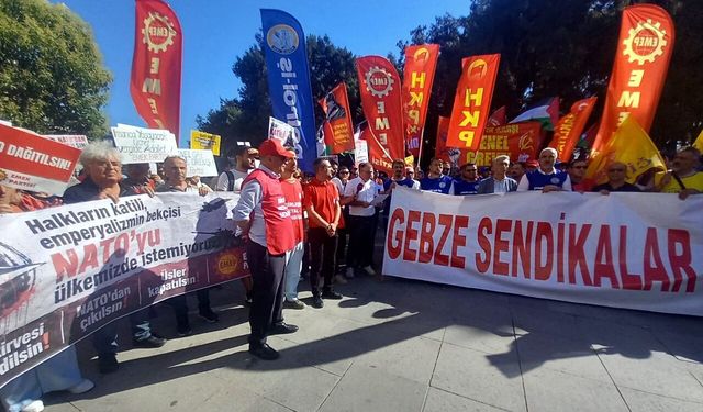 Gebze Sendikalar Birliği öncülüğünde Gebze'de NATO Protestosu!