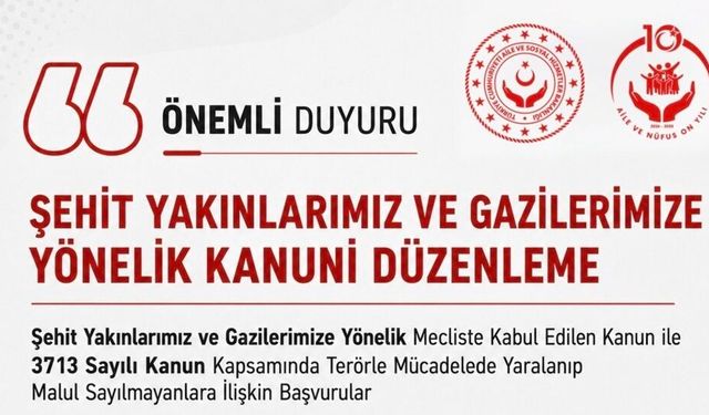 Terörle Mücadelede Yaralananlar İçin Başvuru Takvimi Belli Oldu