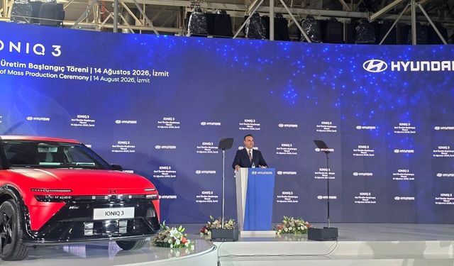 Bakan Kacır İzmit’te düğmeye bastı! IONIQ 3 üretimi başladı