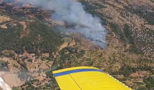 İzmir Kiraz’da Tarım Arazisinde Çıkan Yangın Ormana Sıçradı