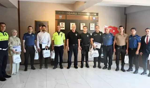 Düzce’de başarılı emniyet personeli ödüllendirildi