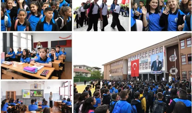 Okullarda ders başı yapıldı