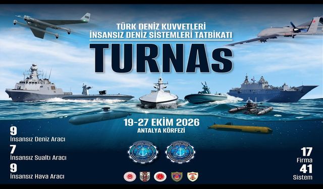 Akdeniz’de TURNAs-2026 İnsansız Deniz Sistemleri Tatbikatı Başladı