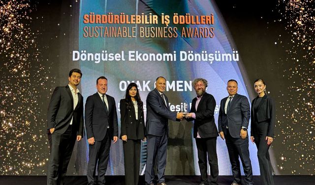 OYAK Çimento’ya “Döngüsel Ekonomi Dönüşümü” Ödülü