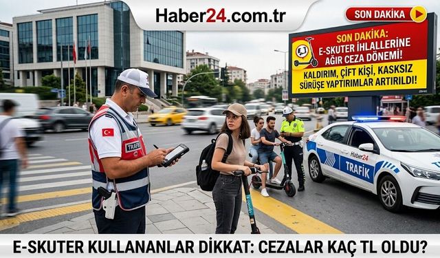 E-SKUTER KULLANANLAR DİKKAT: İhlallere Ağır Ceza Geldi!