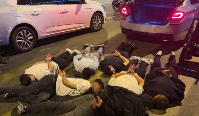 Polis Otobüslerinin Peşine Takılan 8 Kişi Yakalandı