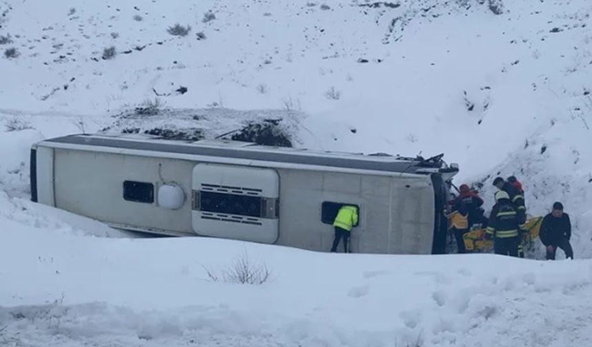 Erzincan'da otobüs faciası!