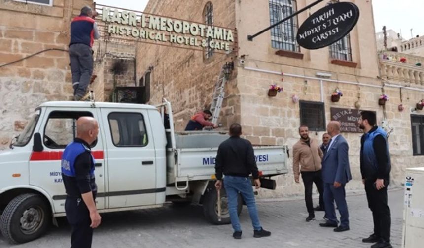 Mardin Midyat’ta tarihi doku korunuyor
