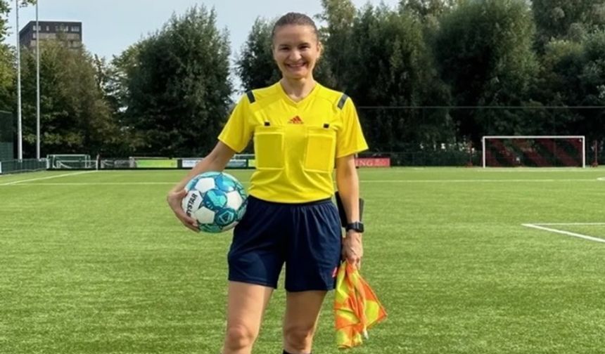 FIFA kokartlı kadın hakem Türkiye'de ilke imza attı