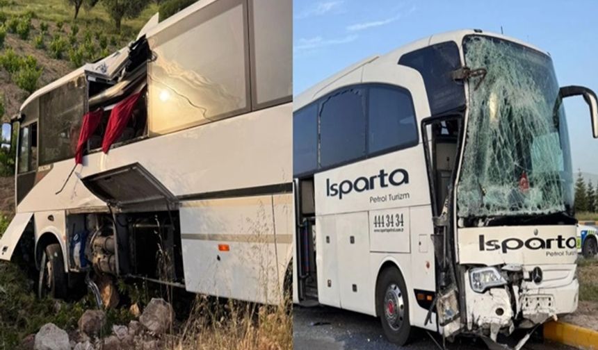 Isparta-Afyon arasında korkutan kaza: 28 yaralı