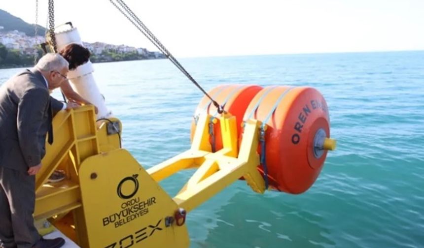 Ordu'da dalgalardan enerji üretiliyor