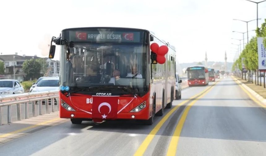 Sakarya, Türkiye’nin ikinci metrobüs şehri oldu!
