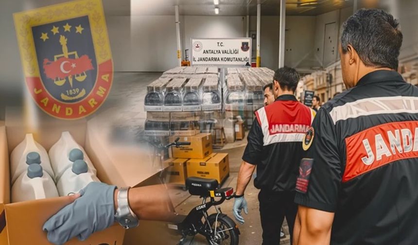 Antalya’da 119 bin 500 litre sahte alkol ele geçirildi