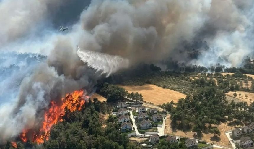 Çanakkale’de orman yangını: Üniversite yerleşkesi tahliye ediliyor
