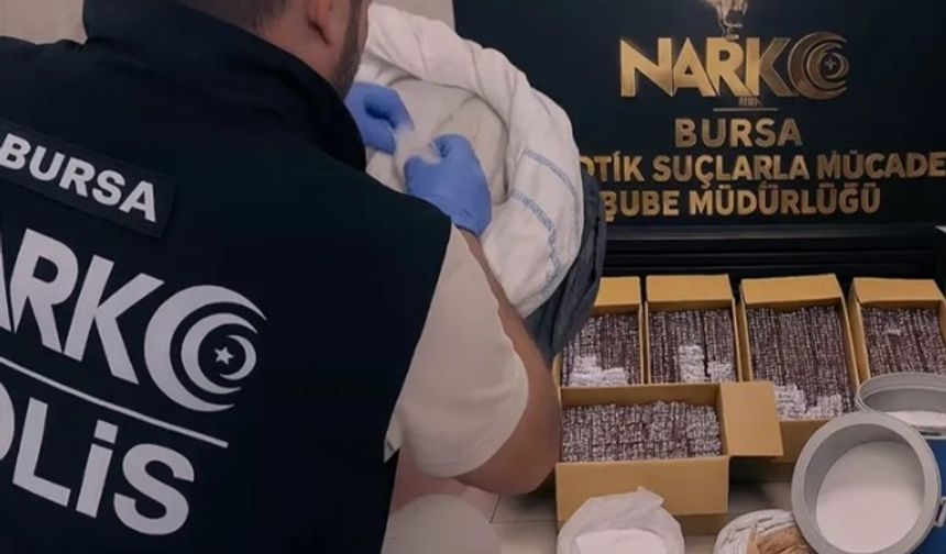 Bursa'da binlerce uyuşturucu hap ele geçirildi