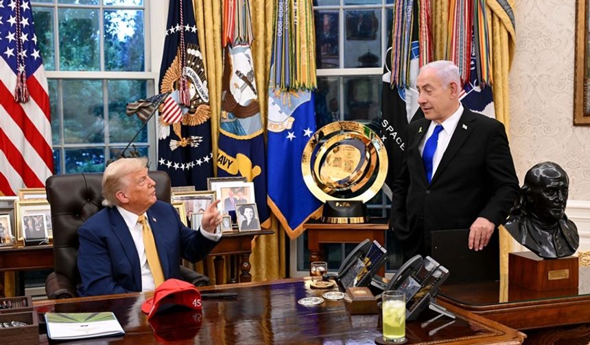 Trump ve Netanyahu Beyaz Saray’da Gazze Planı İçin Bir Araya Geldi