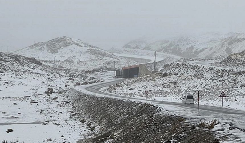 Van’ın yüksek kesimleri karla beyaza büründü