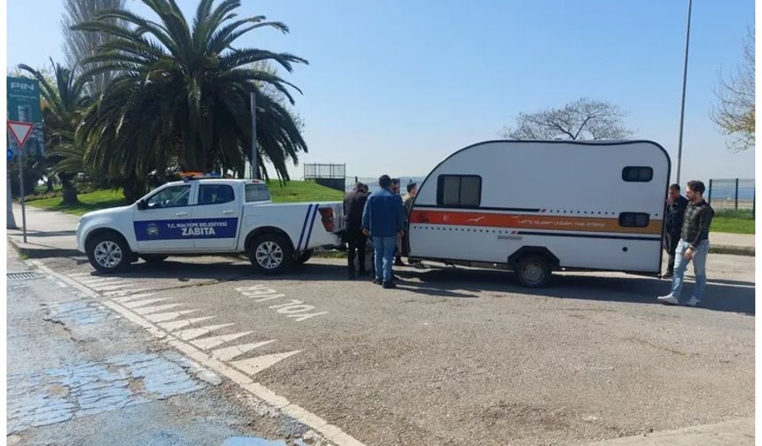 İstanbul Maltepe’de karavanlara zapturapt!