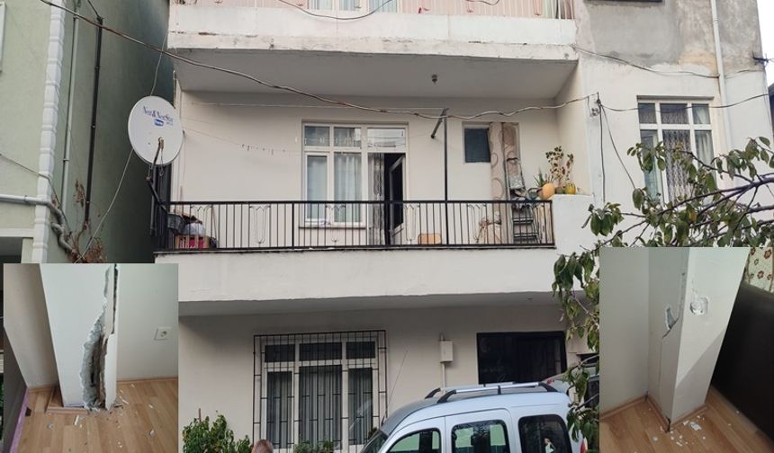 Metro Hattı Üzerindeki Apartmanda Çatlak Paniği