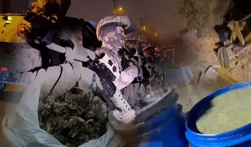 29 ilde operasyon: 1 ton 628 kilo uyuşturucu ele geçirildi