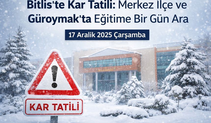 Kar Yağışı Nedeniyle Eğitime Ara Verildi!