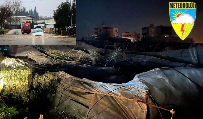 Antalya’daki hortum ev ve seralarda hasara yol açtı