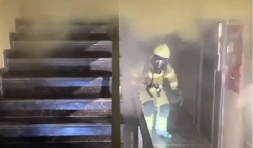 Bursa Nilüfer’de otel yangını korkuttu!