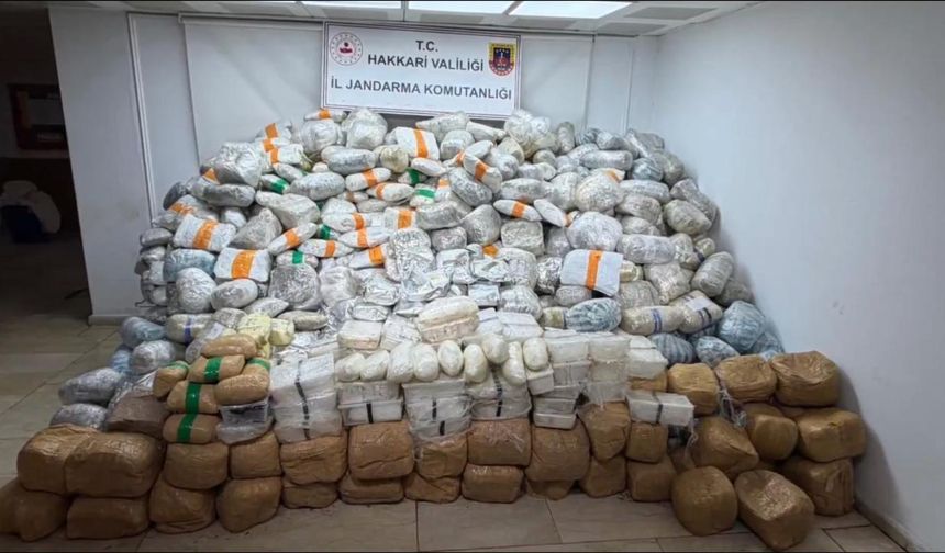 Yüksekova’da Dev Operasyon: 860 Kilogram Uyuşturucu Ele Geçirildi
