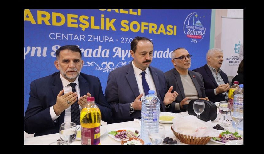 Gönül sofrası Makedonya Zhupa’da kuruldu