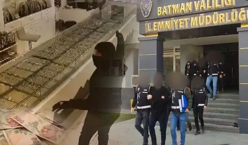 Batman’da meydana gelen kuyumcu soygununda 6 şüpheli gözaltında