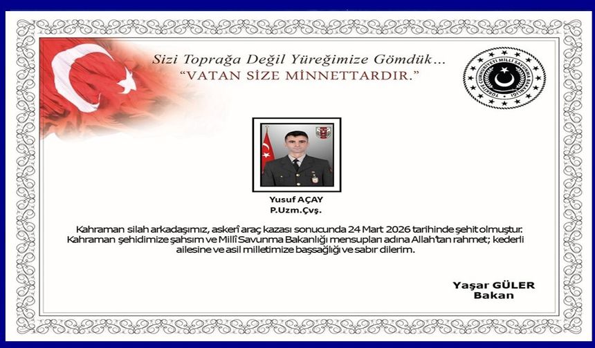 Ağrı’da askeri araç kazası: Bir Asker Şehit Oldu