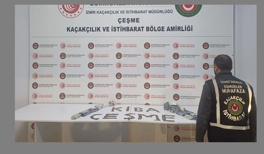 Çeşme Limanı’nda eser operasyonu: 7 bin 550 parça ele geçirildi