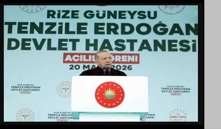Cumhurbaşkanı Erdoğan’dan Güneysu’da hastane açılışı