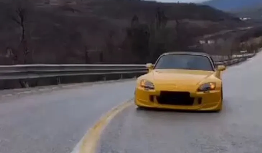 Bursa İnegöl’de drift yapan sürücü sosyal medya paylaşımıyla yakalandı!