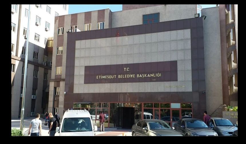 Etimesgut Belediyesi'nde zimmet soruşturmasında 1 kişi tutuklandı!